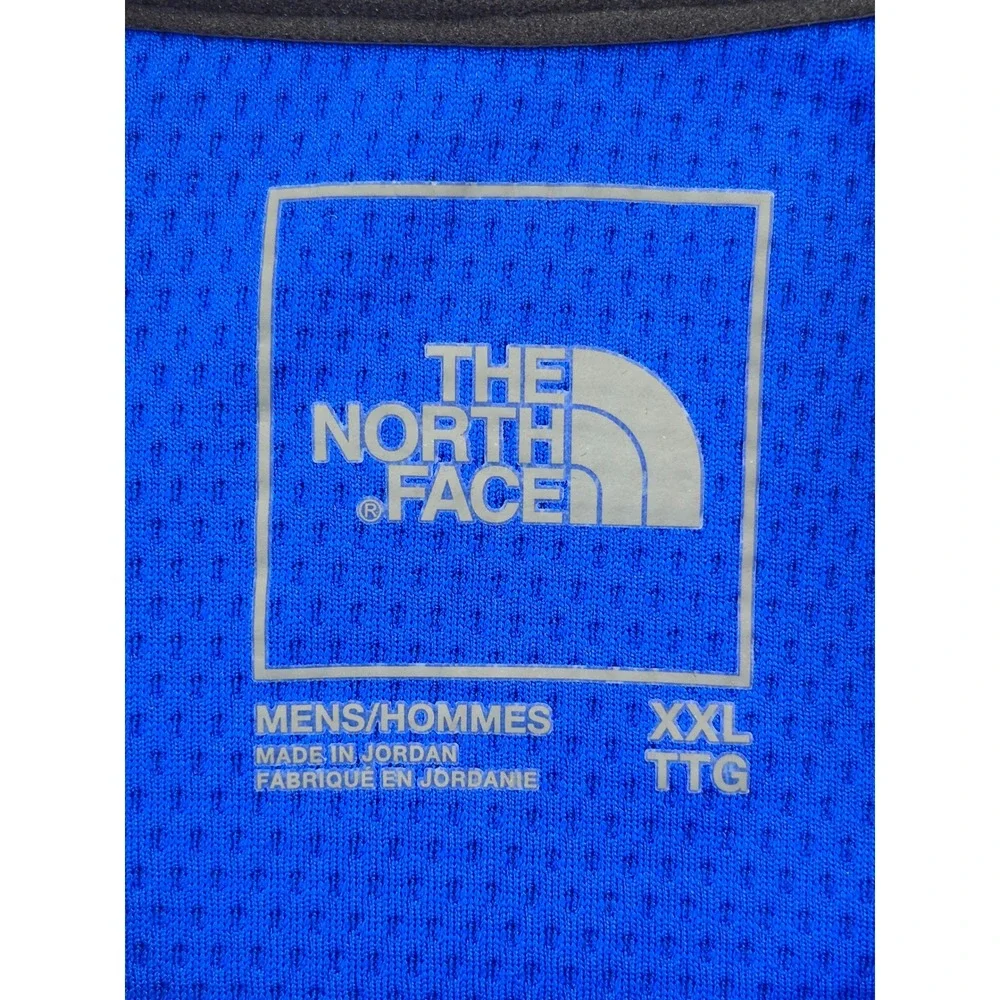 The North Face 1/4 Zip Pullover Men's XXL Blue Performance Shirt Chest Pocket